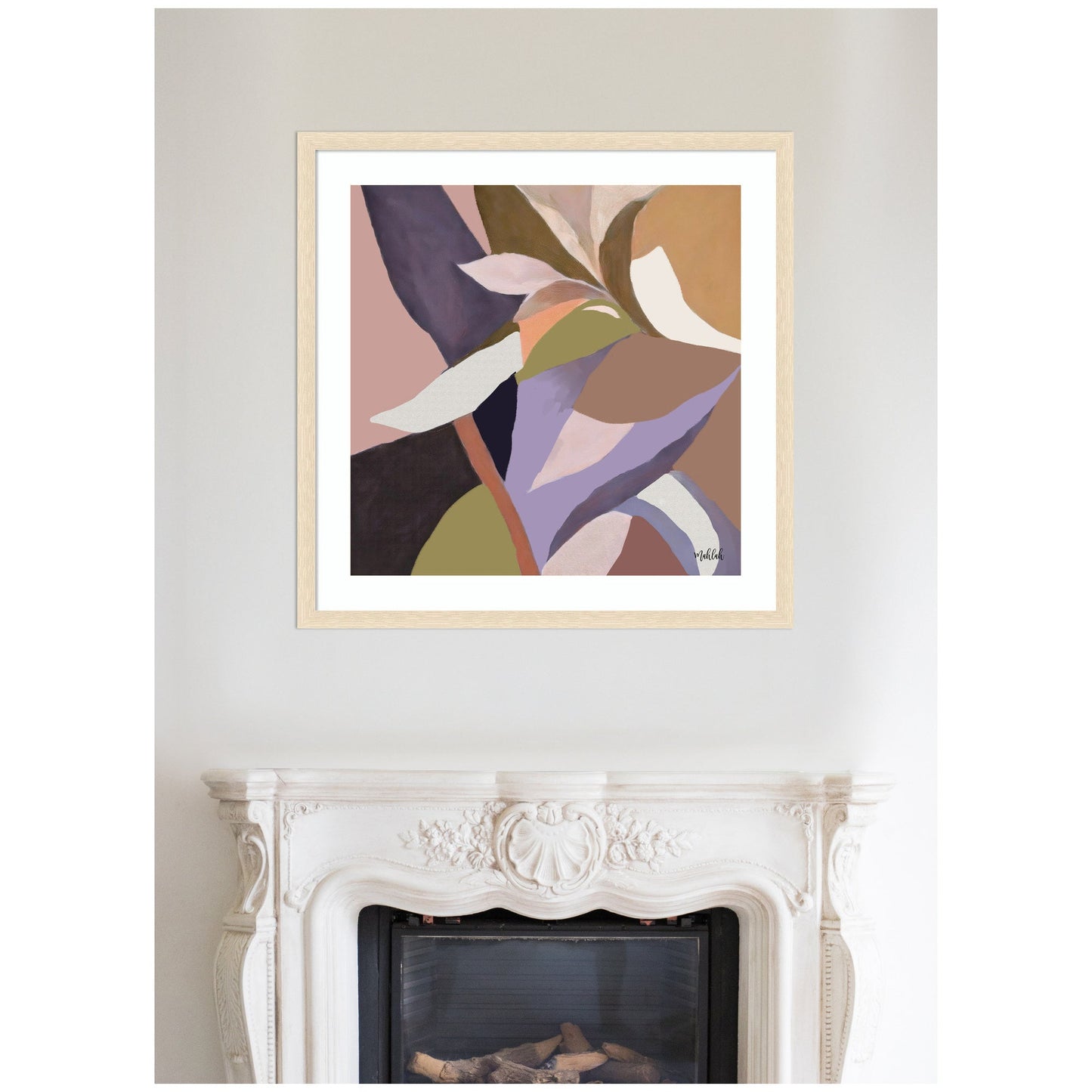 Azure Stems - Framed Print