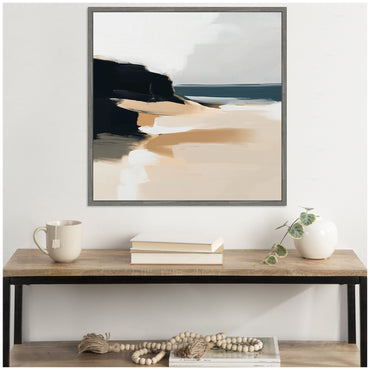 Coastal Sand Abstract - Framed Print