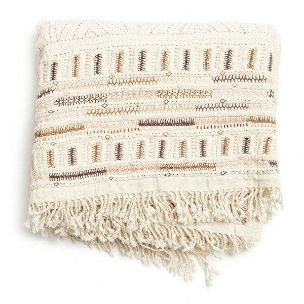 Unah Handwoven Organic Cotton Throw