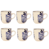 Hand Painted Mug - Set of 6