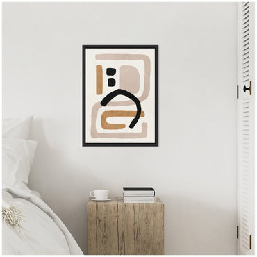 Neutral Abstract 2 - Framed Print