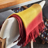 Marigold Merino Ombre Throw / Blanket Scarf