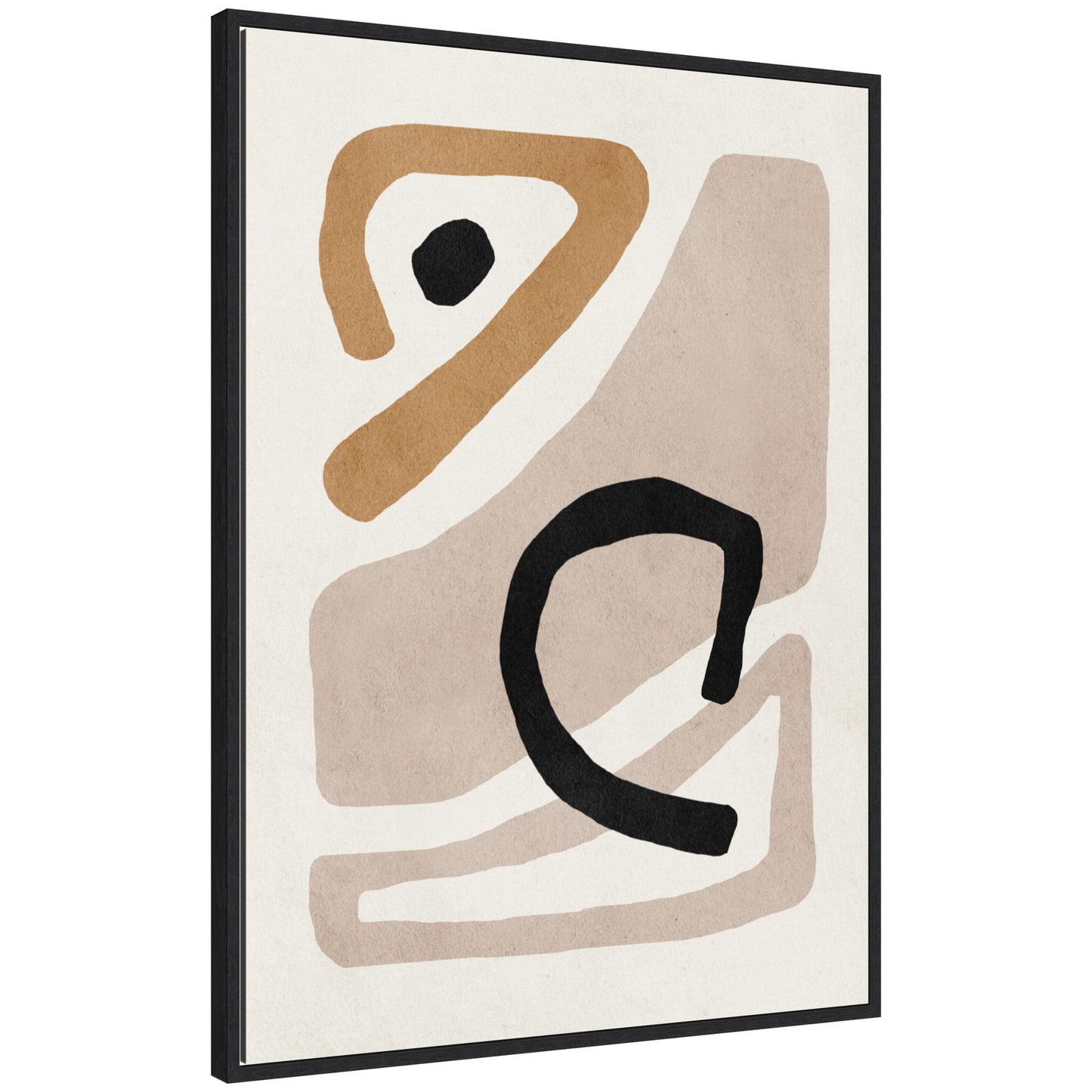 Neutral Abstract 1 - Framed Print