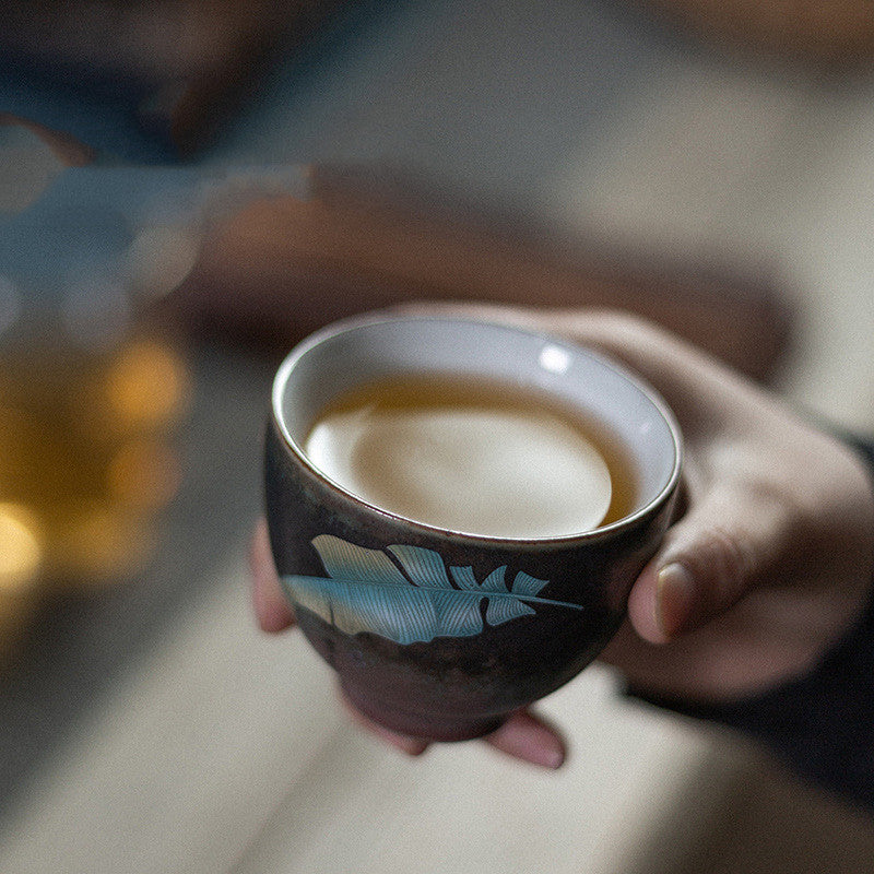 Five Blessings Kiln-Fired Cup Set