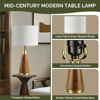 Mid-Century Triangle Table Lamp
