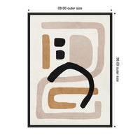 Neutral Abstract 2 - Framed Print