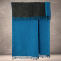 Highland Sea/Green Wool Throw