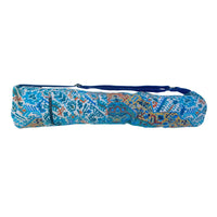 Geometric Yoga Mat Bag - Blue Peach