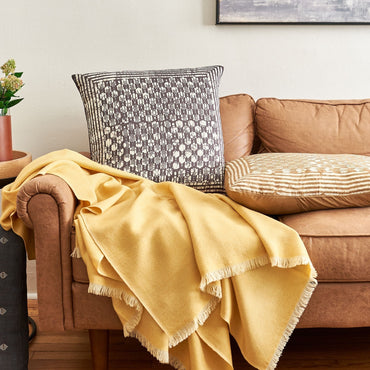 Handcrafted Block Print Silk Pillow