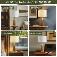 Mid-Century Triangle Table Lamp