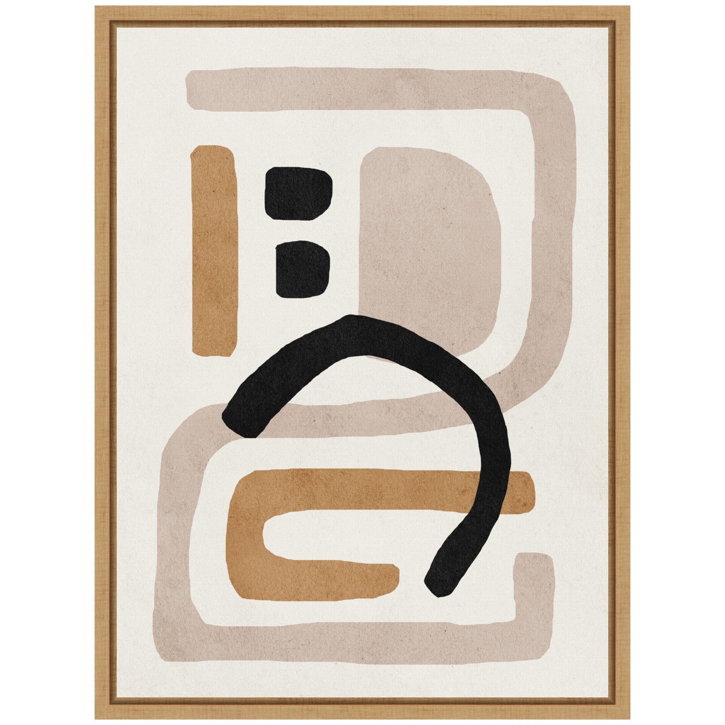 Neutral Abstract 2 - Framed Print