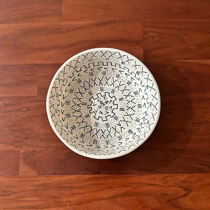 Soapstone Bowl - 8" (Decorative Use Only)