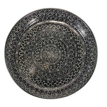 Soapstone Bowl - 12" (Decorative Use Only)