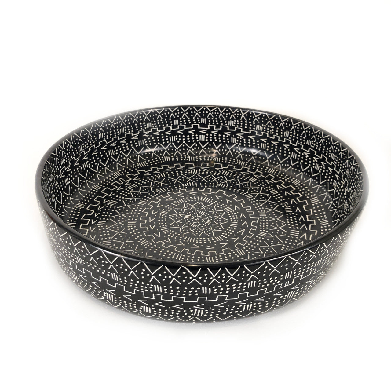 Soapstone Bowl - 12" (Decorative Use Only)