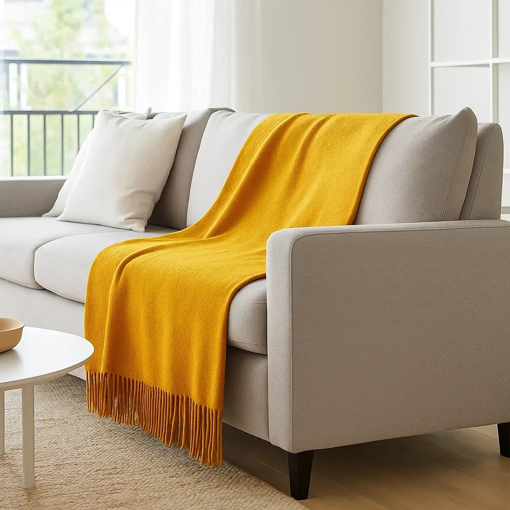 Mongolian Cashmere Throw Blanket