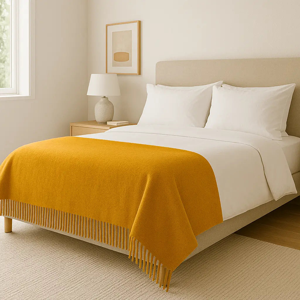 Mongolian Cashmere Throw Blanket