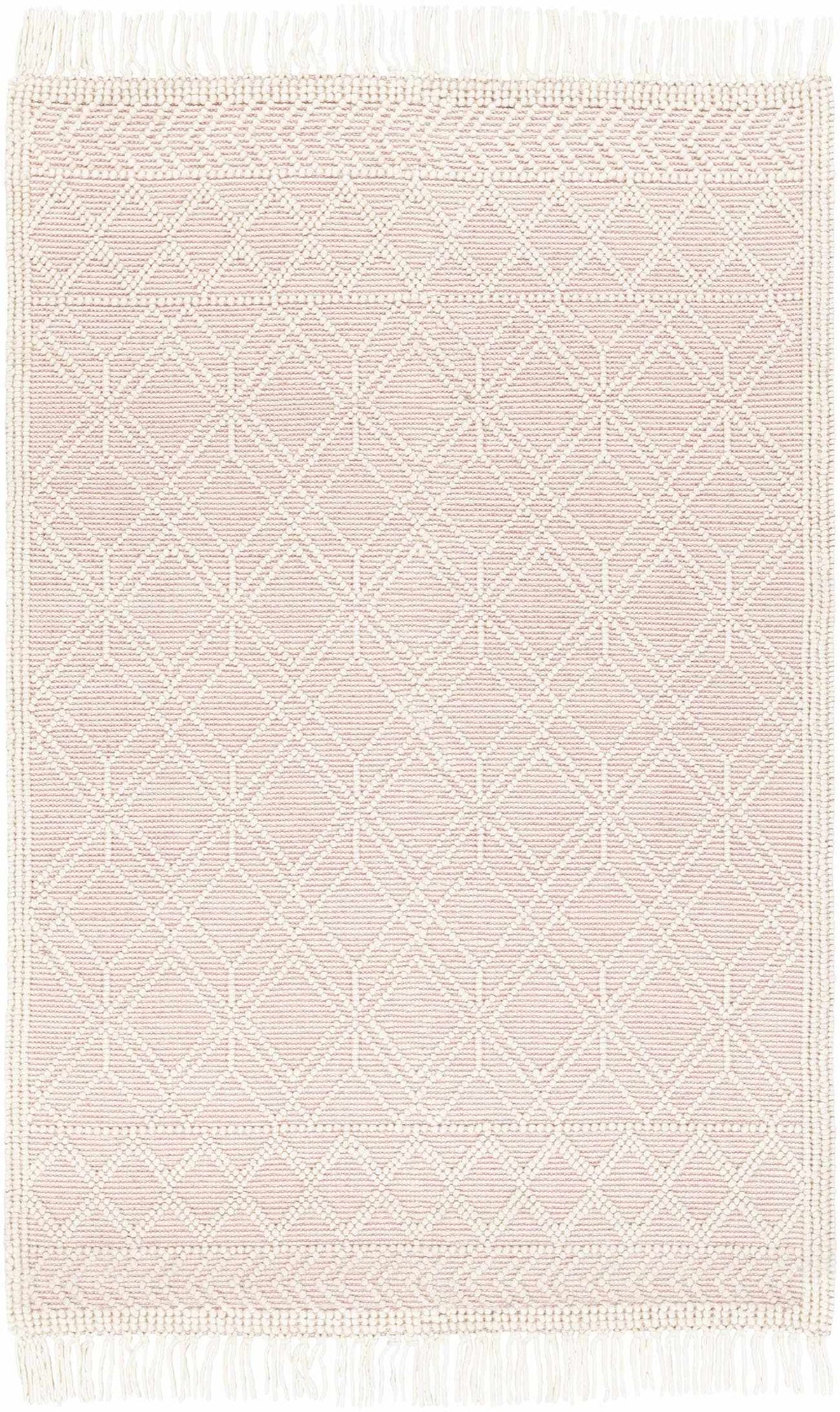 Ramsbury Soft Pink Wool Rug