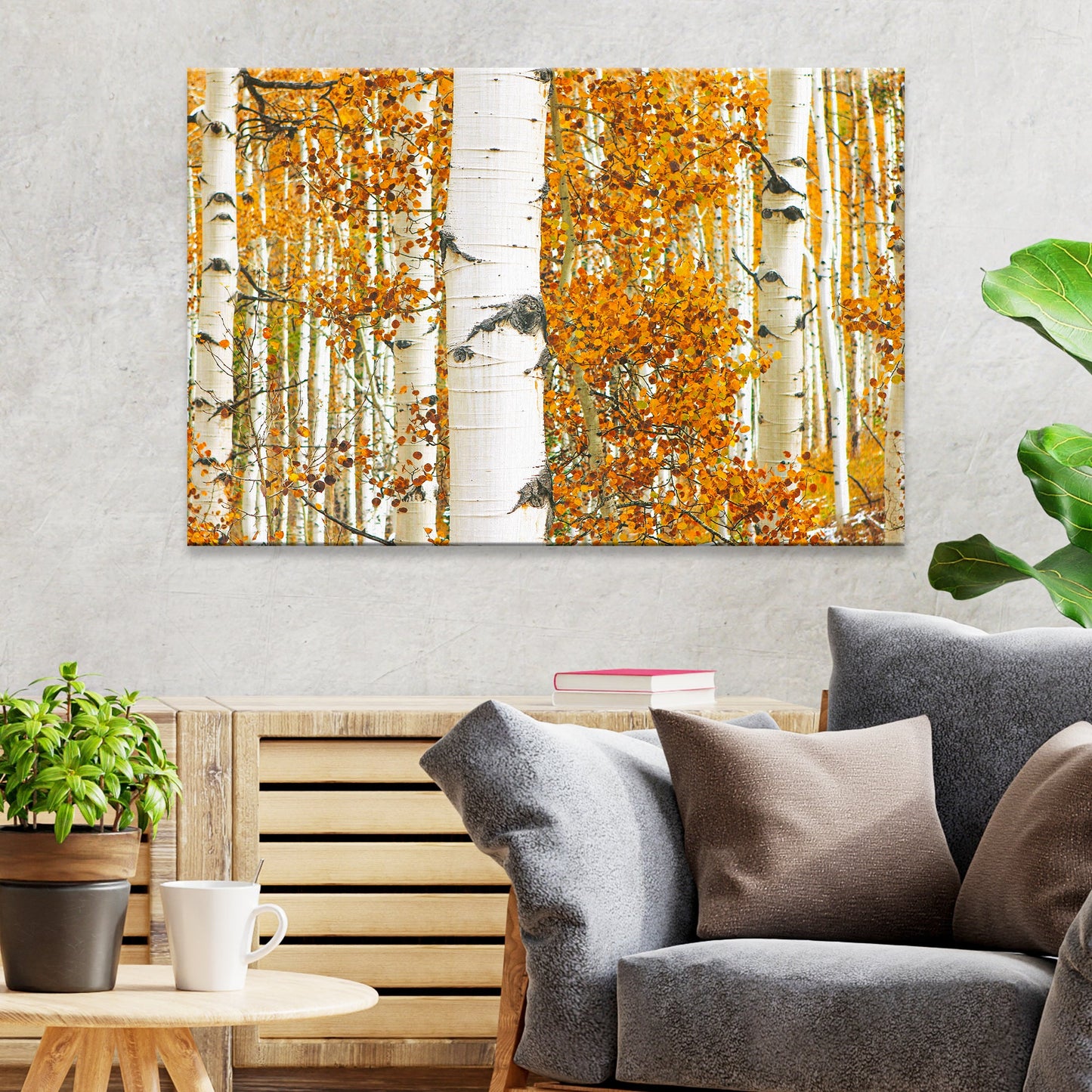 Autumn Tree Barks - Canvas Print