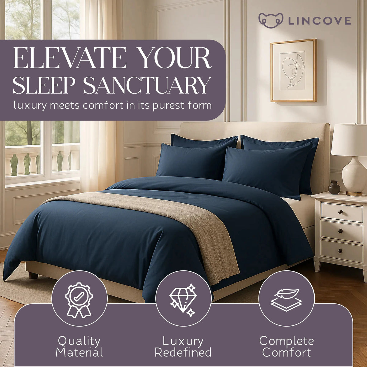 Cotton Sateen Duvet Cover Set