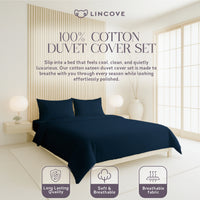 Cotton Sateen Duvet Cover Set