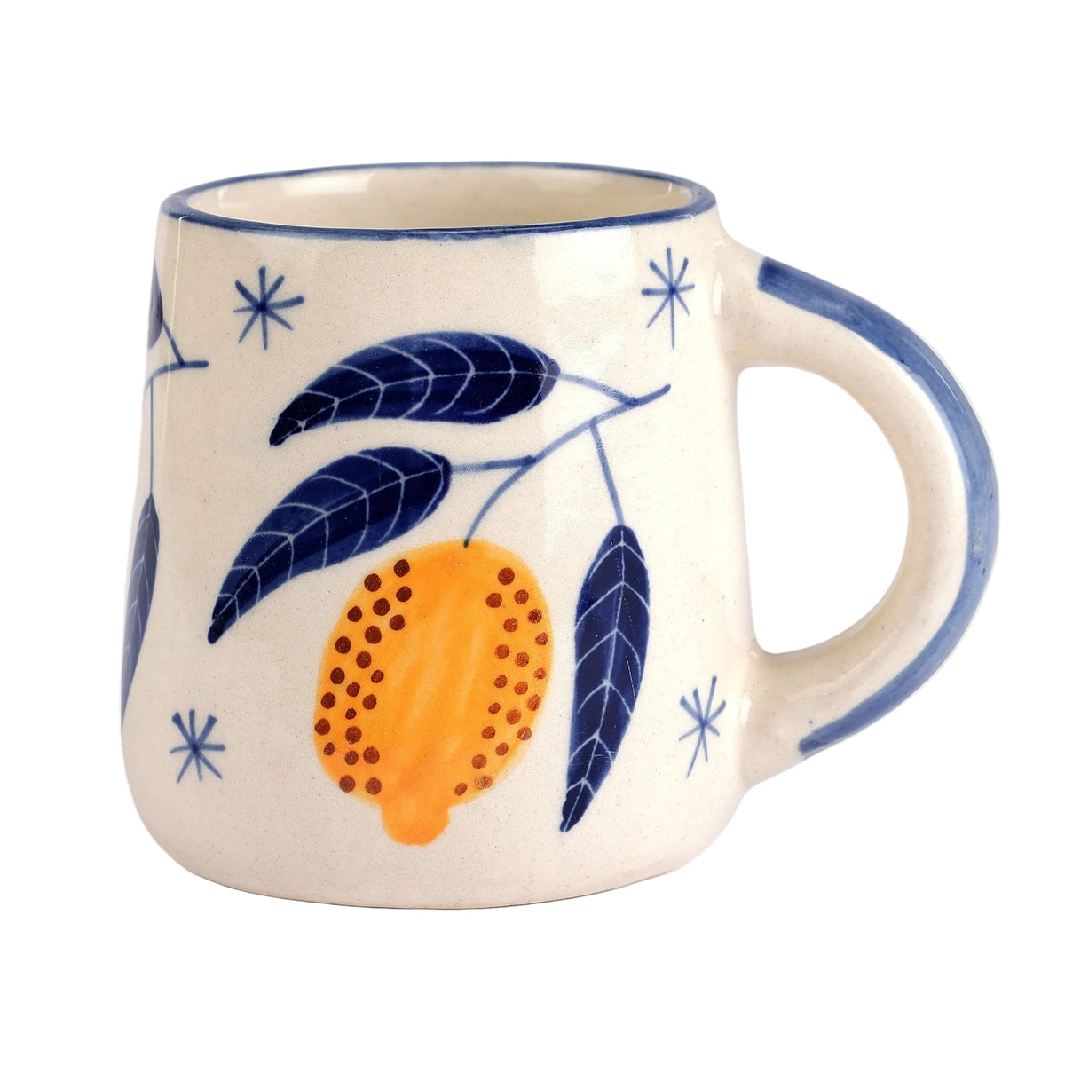 Yellow Lemon Coffee Mug - Set of 2