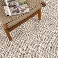 Lattice Wool Area Rug