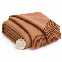 Mongolian Cashmere Throw Blanket