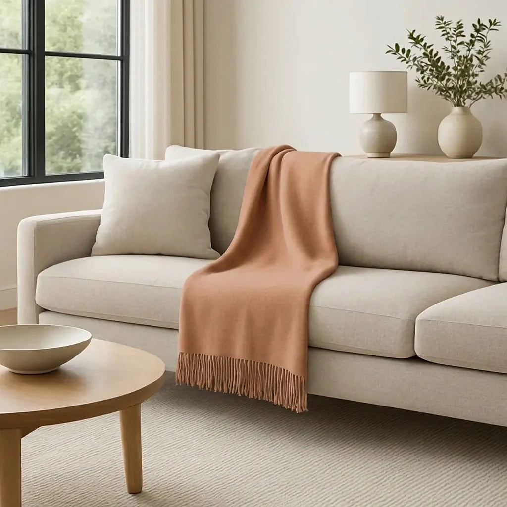 Mongolian Cashmere Throw Blanket