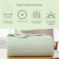 Organic Cotton Waffle Weave Blanket