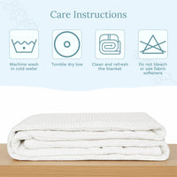 Organic Cotton Waffle Weave Blanket