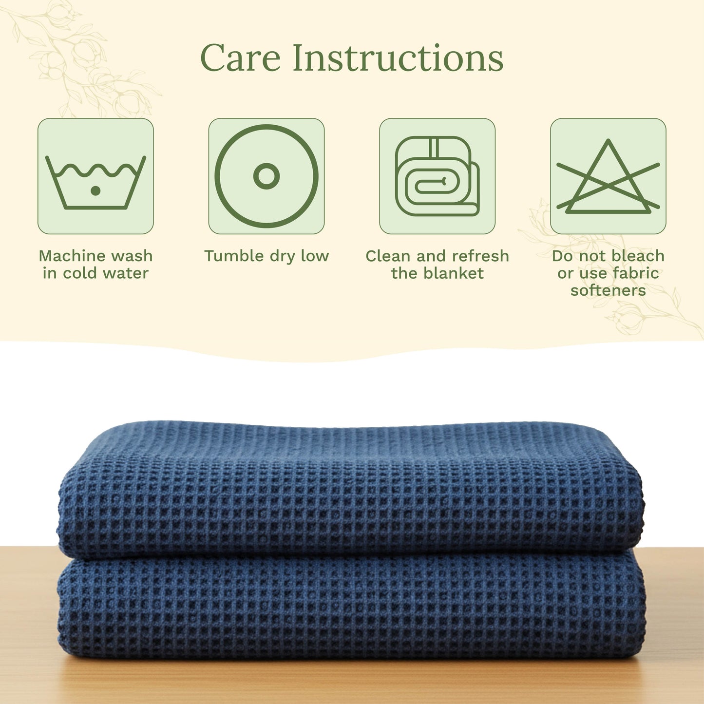 Organic Cotton Waffle Weave Blanket