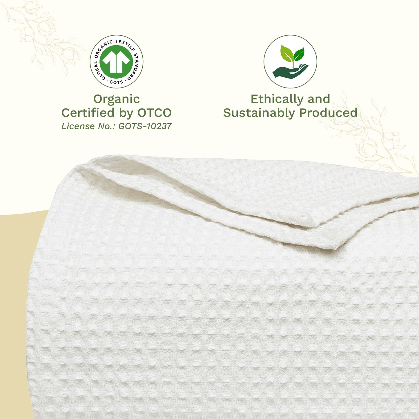Organic Cotton Waffle Weave Blanket