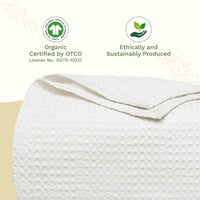 Organic Cotton Waffle Weave Blanket