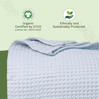Organic Cotton Waffle Weave Blanket