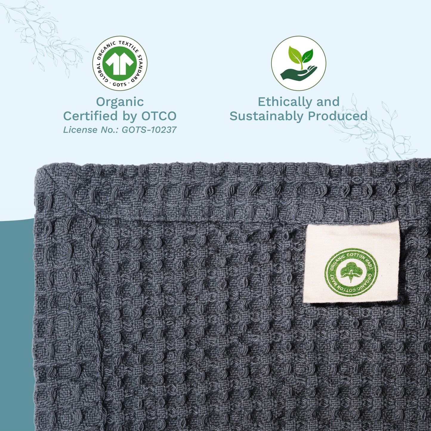 Organic Cotton Waffle Weave Blanket
