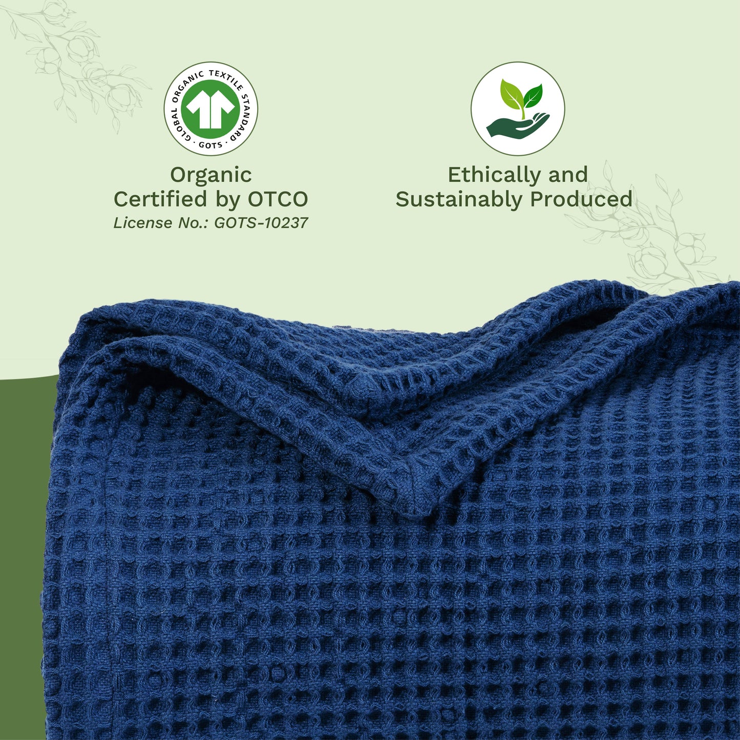 Organic Cotton Waffle Weave Blanket