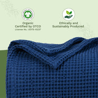 Organic Cotton Waffle Weave Blanket