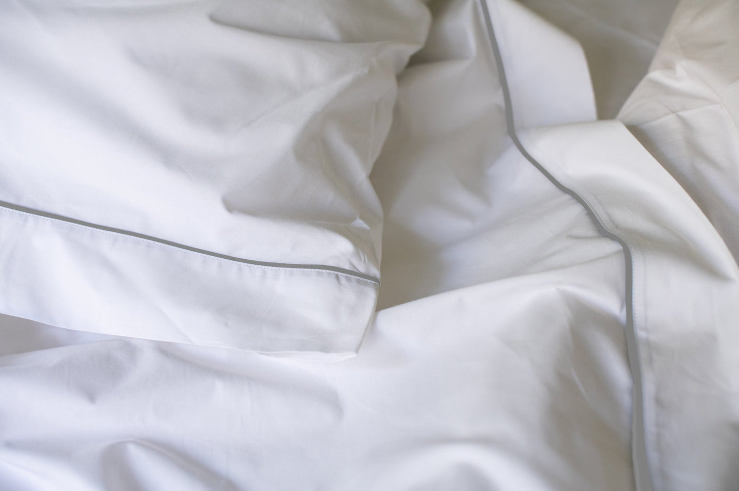 Cotton Piping Bed Sheet Set