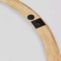 Hand Carved Round Wall Accent