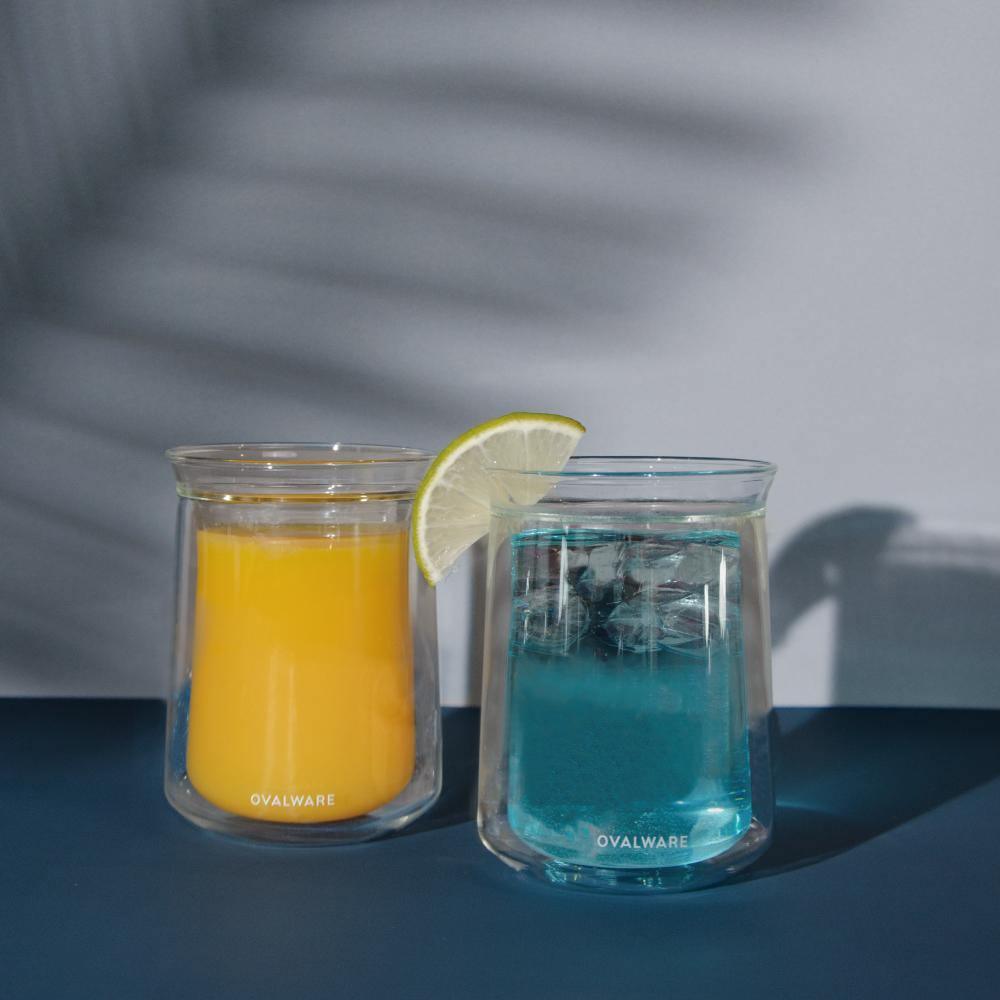Double Wall Glass Tumbler - Set of 2 or 4
