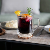 Double Wall Glass Mug - Set of 2