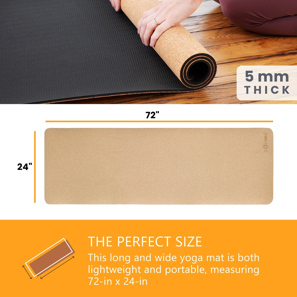 Natural Cork & TPE Yoga Mat