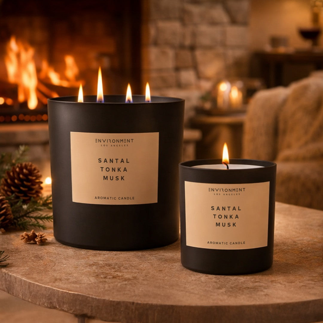 Santal Tonka Musk Candle with Lid & Box - 8oz