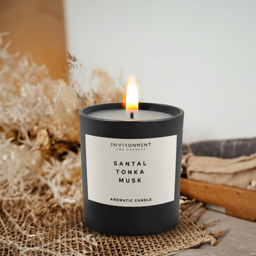 Santal Tonka Musk Candle with Lid & Box - 8oz