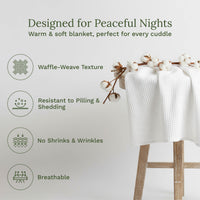 Organic Cotton Waffle Weave Blanket