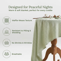 Organic Cotton Waffle Weave Blanket