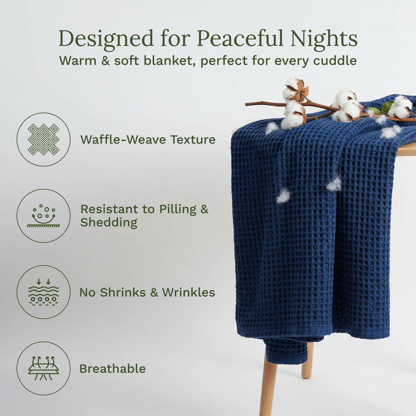 Organic Cotton Waffle Weave Blanket