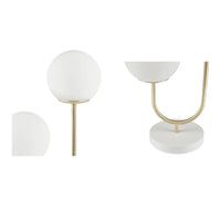 2-Light Frosted Globe Table Lamp