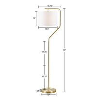Angular Gold Arched Floor Lamp