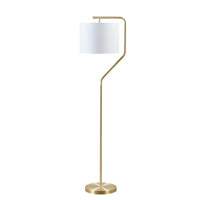 Angular Gold Arched Floor Lamp